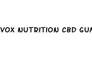 vox nutrition cbd gummies