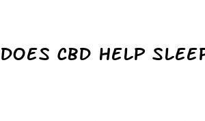 does cbd help sleep better