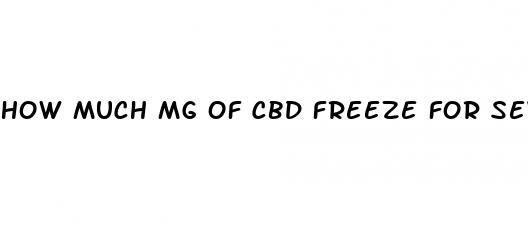 how much mg of cbd freeze for severe back pain