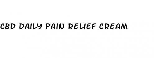 cbd daily pain relief cream