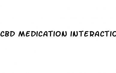 cbd medication interactions