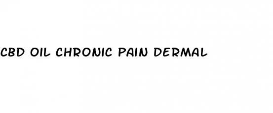 cbd oil chronic pain dermal