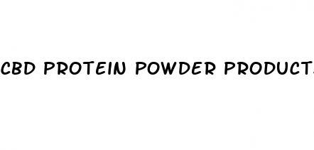 cbd protein powder products