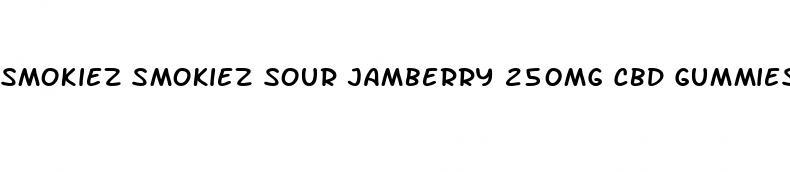 smokiez smokiez sour jamberry 250mg cbd gummies