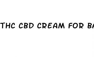 thc cbd cream for back pain