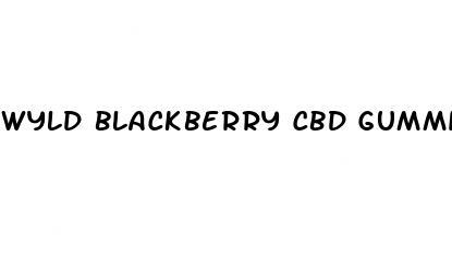 wyld blackberry cbd gummies