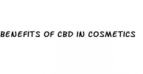 benefits of cbd in cosmetics