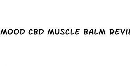 mood cbd muscle balm reviews