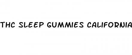 thc sleep gummies california