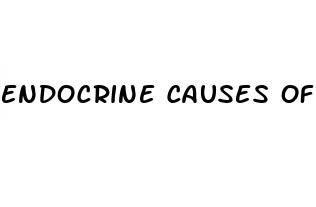 endocrine causes of erectile dysfunction