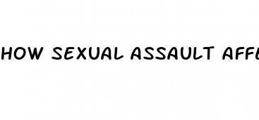 how sexual assault affects mental health