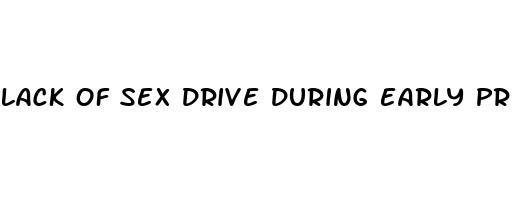 lack of sex drive during early pregnancy