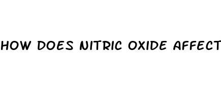 how does nitric oxide affect erectile dysfunction