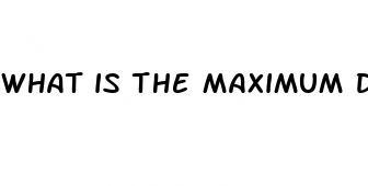 what is the maximum dosage of cialis you can take