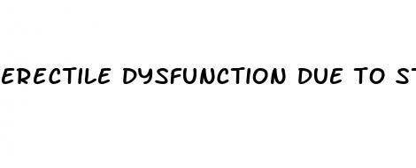 erectile dysfunction due to std