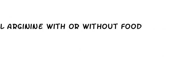 l arginine with or without food