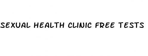 sexual health clinic free tests