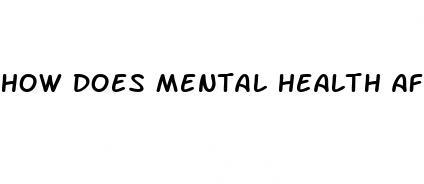 how does mental health affect a person sexual health