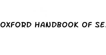 oxford handbook of sexual and gender minority health