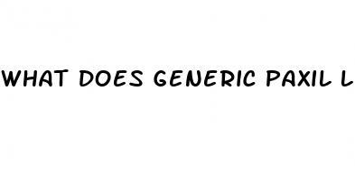 what does generic paxil look like