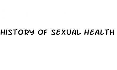 history of sexual health questions