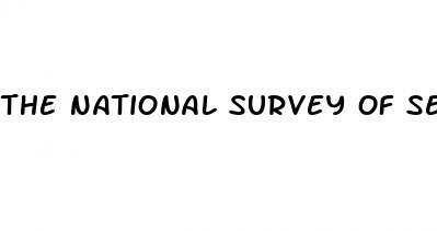 the national survey of sexual health and behavior year