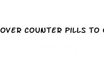 over counter pills to get a erection