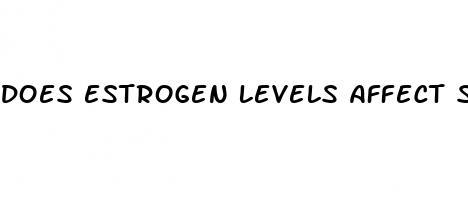 does estrogen levels affect sex drive