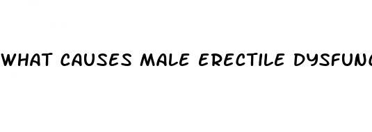 what causes male erectile dysfunction