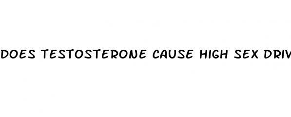 does testosterone cause high sex drive