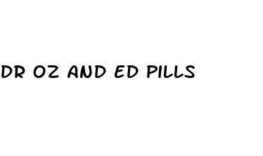 dr oz and ed pills