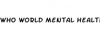 who world mental health sexual assault