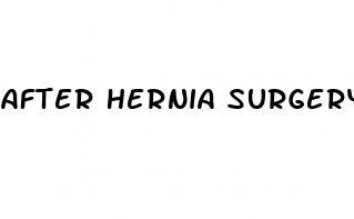 after hernia surgery erectile dysfunction