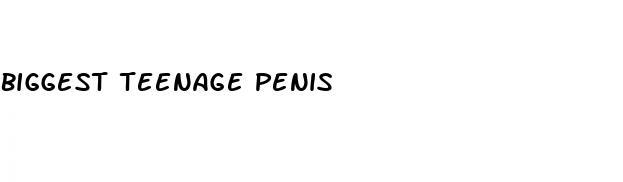 biggest teenage penis