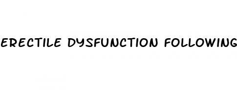 erectile dysfunction following priapism