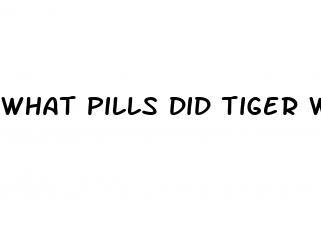 what pills did tiger woods take for sex