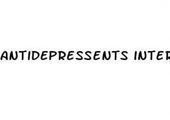 antidepressents interfering with sex drive