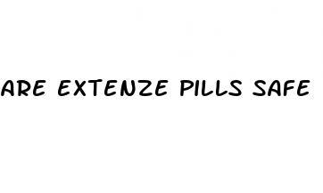 are extenze pills safe