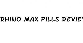 rhino max pills review