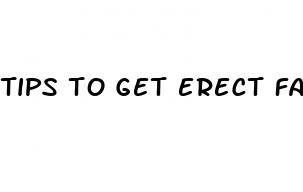 tips to get erect fast