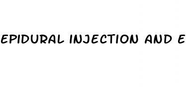 epidural injection and erectile dysfunction