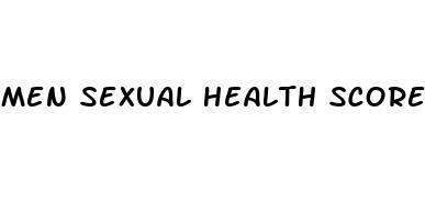 men sexual health score