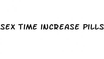 sex time increase pills