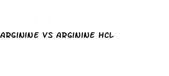 arginine vs arginine hcl