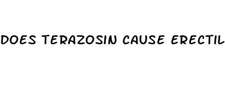 does terazosin cause erectile dysfunction and disinterest in sex