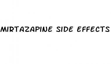 mirtazapine side effects erectile dysfunction