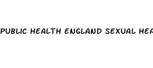 public health england sexual health statistics