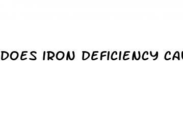 does iron deficiency cause erectile dysfunction