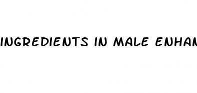 ingredients in male enhancement pills that work