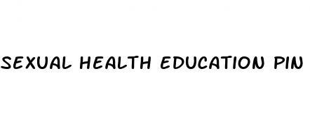 sexual health education pin